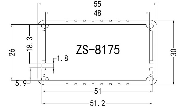 音頻信號隔離器外殼8175混合器鋁殼.jpg